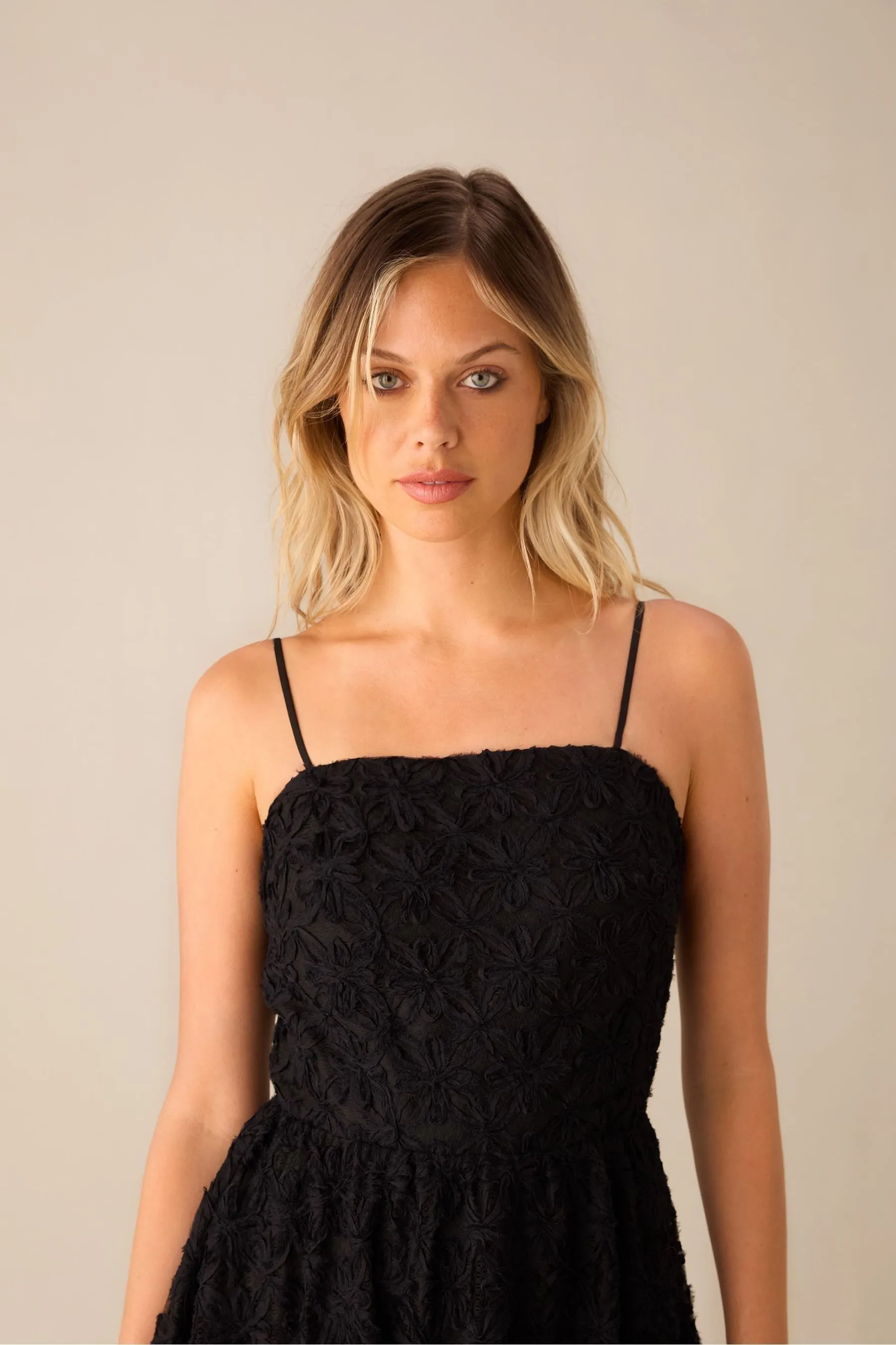 Ro&Zo Celine Applique Black - Abito